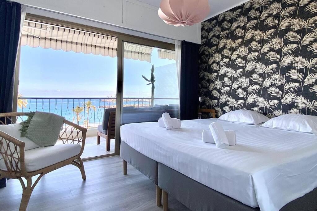 Le Garavan-Vue Mer-Plage-Clim-Terrasse Ментона Экстерьер фото